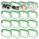 thumbnail image 1 of Bolsa de maquillaje YedSintu, PVC transparente, impermeable, de viaje, verde M, 1 of 7