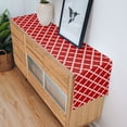 thumbnail image 5 of Table Runner Moroccan Pattern Table Decoration for Kitchen Dinning Geometric Trellis Red Table Decoration for Indoor Outdoor Party Wedding Decor 13x72 Inch, 5 of 7