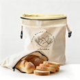 thumbnail image 2 of Beeswax Bread Bags with Zipper Xl 13X17 Inch Reusable Bread Storage Bags for Homemade Bread And Freezer Storage Natural Cotton Beeswax Container Bag with Separable Liner for , Bread Storage Bag *1, 2 of 6