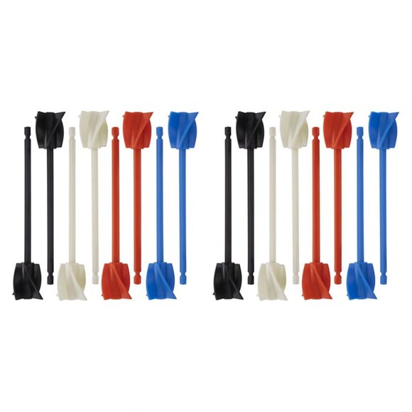 16Pcs Resin Mixer Paddles, Epoxy Mixer Attachment for Powerful Mixing, Reusable Paint Mixer, Paint Stirrer Attachment
