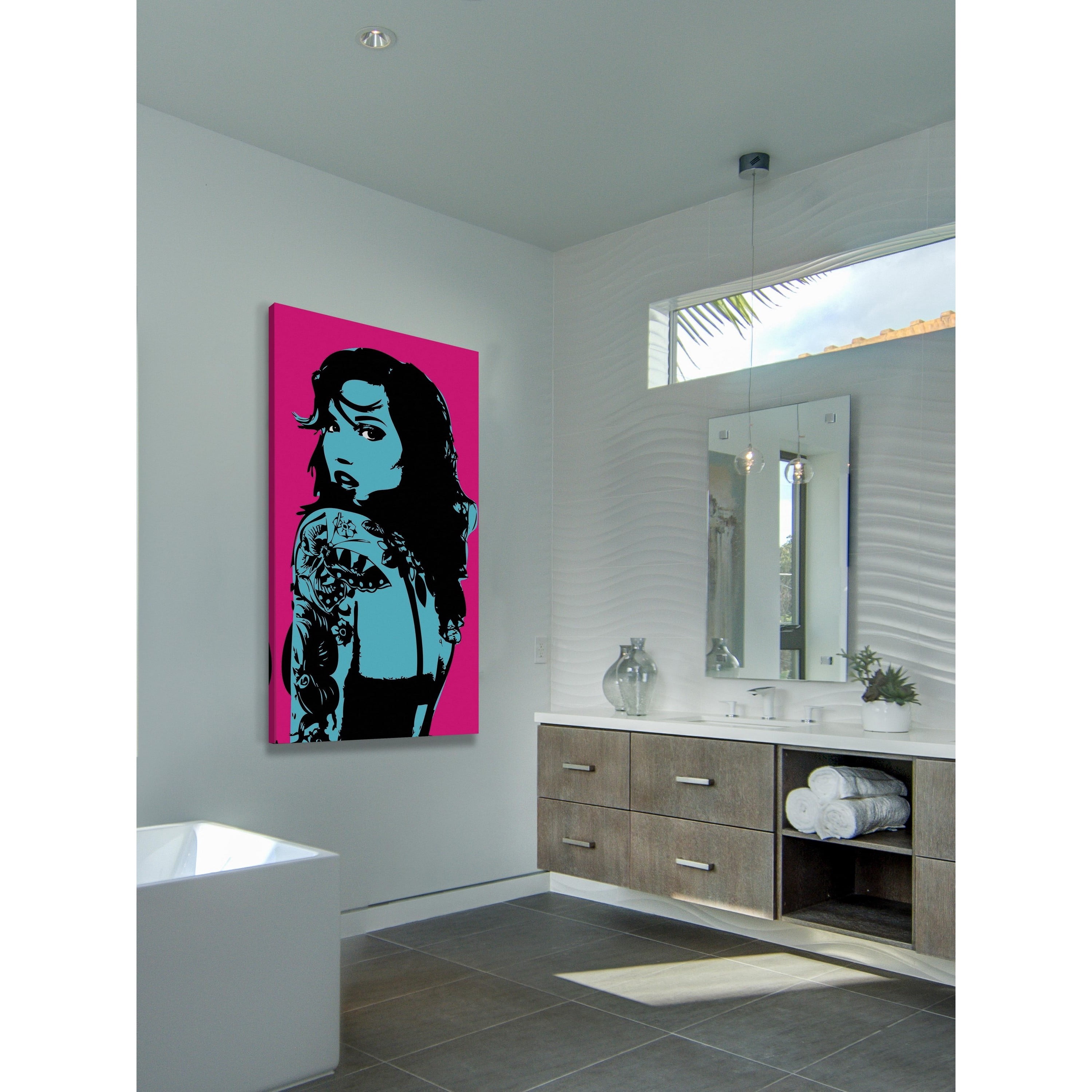 Marmont Hill Inc Marmont Hill - Girl 1 Print on Canvas