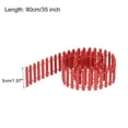 thumbnail image 2 of Unique Bargains Miniature Garden Fence, 35 Inch Long Picket Fence Mini Ornament, Red, 2 of 5