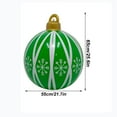 thumbnail image 3 of Hvmvliv Large Inflatable Christmas Balls Outdoor Christmas Yard Decorations Pvc Thicken Inflatables Decorative Ornaments for Yard 1.98 ft, Green, 3 of 7