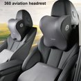 thumbnail image 4 of Almohada para el cuello de algodón viscoelástico, soporte para asiento de coche, cojín lumbar para coche, cómodo y transpirable, soporte lumbar para reposacabezas de coche, 4 of 5