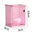 thumbnail image 2 of Portalápices de Metal bonito para oficina, escritorio en casa, taza cuadrada para lápices, caja Caddy, soportes para brochas de maquillaje para niñas, 2 of 5