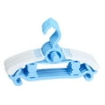 thumbnail image 4 of deevoka 5 Pieces Adjustable Hangers Closet Multifunctional Kids Clothes Hangers Blue, 4 of 9