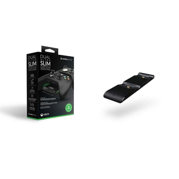 PDP Gaming Dual Ultra Slim Charge System – For Xbox, PDP METAVOLT Charger: Black