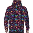 thumbnail image 3 of Bingfone colorful mushroom Skull Men's Drawstring Hoodie Long Sleeve Pocket Sweatshirts-XX-Large, 3 of 6