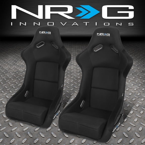 PAIR NRG BUCKET RACING SEAT/SEATS FIBER GLASS/STEEL LEFT RIGHT
