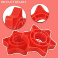 thumbnail image 4 of 2pc Weight Check Nut Barbell Bar Clips Lock Screw Dumbbell lock Collars Red, 4 of 9
