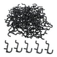 thumbnail image 2 of 50 Pcs/100 Pcs Black Pegboard J Style Hooks Heavy Duty Plastic J Shape Peg Hook Peg Board Tool Wear-resistant, 2 of 6