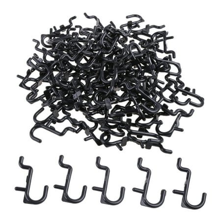 

50 Pcs/100 Pcs Plastic Pegboard J Style Hook for Jewelry Organizer Hanging Tools