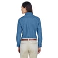 thumbnail image 3 of Harriton Ladies' 6.5 oz. Long-Sleeve Denim Shirt - M550W, 3 of 4