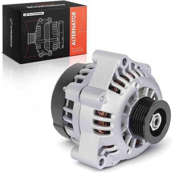 A-Premium Alternator Compatible with Chevrolet Blazer 1998 1999 2000, S10, Astro & GMC Jimmy 1998-2000, Sonoma, Safari & Isuzu Hombre & Oldsmobile Bravada, 4.3L, 12V 105Amp Clockwise 6-Groove Pulley