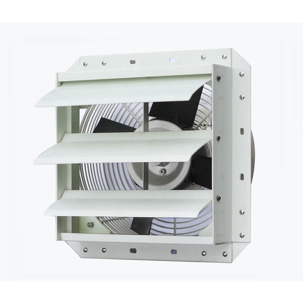 Ventilador Extractor con Persianas Resistente a la Corrosión iLiving de 30 cm Velocidad Única