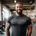 thumbnail image 2 of Gift Set for Men – American Workout Gym Shirt with Spartan Warrior Pendant, Mens Gym T-Shirt, Fitness Gift, Motivational Gym Wear, 2 of 6