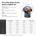 thumbnail image 5 of Lsque Colorful Underwater Sea Turtle print Men's Cuban Collar Short Sleeve Shirt Summer Beachwear Casual Button Down Fashionable Vacation Leisure Shirt-3X-Large, 5 of 7