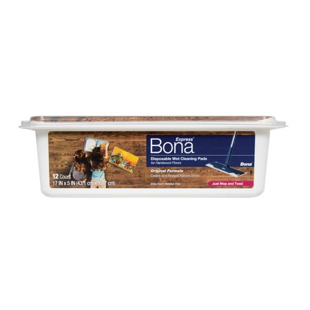 Bona Express™ Disposable Wet Cleaning Pads for Hardwood Floors, 12
