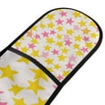 thumbnail image 4 of Yayeee Double Oven Mitt Kitchen Heat Resistant Baking 35" x7" Quilted Glove, White Stars Pattern, 4 of 6