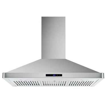 Tieasy New 36 inch Wall Mount Range Hood 700CFM Stainless Vent Touch Control Dishwasher Filter 120V