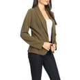 thumbnail image 3 of Women's Casual Long Sleeves Office Workwear Solid Blazer Jacket, 3 of 6