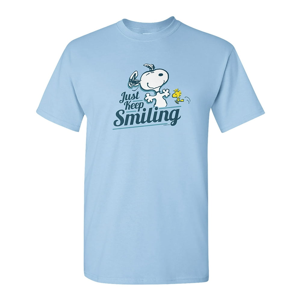 Peanuts Snoopy Just Keep Smiling TShirt, Officially Licensed Walmart