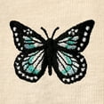 thumbnail image 2 of Dalix Butterfly Embroidered Cropped Flowy Soft Cotton Short Sleeve T Shirt Womens in Heather Dust M Medium, 2 of 5