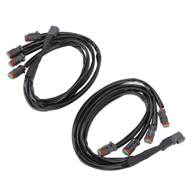 2Pcs DT Wiring Harness Adapter, High Power Heat Resistant Connector for LED Light Bar, LED Work Lights, LED Cubes