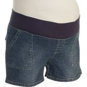 Maternity Denim Flap Shorts