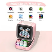 Divoom Ditoo Pro Pixel Art Gaming Bluetooth Speaker with 16x16 LED Display & App Control, 15W, Pink