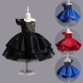 thumbnail image 2 of Vestidos de noche para niñas Piano Pasarela Rendimiento Traje Verano Estilo Twinkle Lentejuelas Boda Princesa Vestido para fiesta Prom9-10T (Etiqueta 150) Gao Jinjia LED, 2 of 2