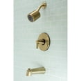 thumbnail image 2 of Kingston Brass KB6697NDL NuvoFusion Single-Handle Tub and Shower Faucet, Brushed Brass, 2 of 3
