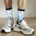 thumbnail image 6 of Masiiu Bluey Pattern Adult Crew Socks, Breathable Color-Block Mid-Calf Socks, Comfortable for Daily Wear and Sports, 6 of 6