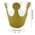 thumbnail image 4 of Fridja Paper Crowns Princess Prince Crown Kids Birthday Party King Hats Gold Boys Girls Adults Favor Supplies Classroom 10PCS, 4 of 5
