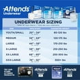 thumbnail image 4 of Attends Incontinence Underwear, Unisex Pull On, Absorbent, Large, 56 Count, 4 of 6