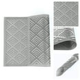 thumbnail image 5 of Unique Bargains Set of 6 Washable Plastic Placemats for Dining Table Decor Gray, 5 of 6