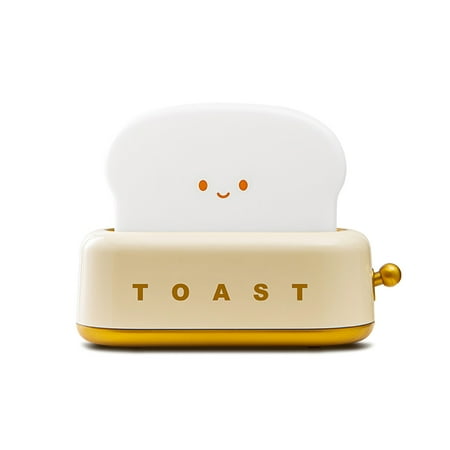 

Night Lights Toaster Lamp for Cute Room Decor For Bedroom Living Room Dining Room Desktop Filling Lights Adjustable Timer Christmas Gift for Girls Boys Friends