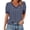 Navy, variant on QQAMB Womens Summer Tops V-Neck Solid Color T-Shirts Dot Puff Sleeve Tops Loose Casual T-Shirts Light Blue XL