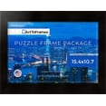 thumbnail image 3 of ArtToFrames 15.4x10.7 Inch - 39x27 CM Multi Puzzle Frame for 300 piece Puzzles.3.94 Inch Custom Wood Puzzle Frames, Espresso with Silver Lip - Comes with Regular Glass, 3 of 6