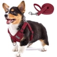 thumbnail image 1 of Dog Harness Soft Suede Fabric Pet Vest Step In Adjustable Reflective _jiue, 1 of 5