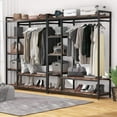 thumbnail image 4 of Tribesigns Free-standing Closet Organizer Garment Rack with 6 Storage Shelves and Hanging Bar, 4 of 7