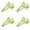 Green 4PCS, variant on Handheld Fruit Slicer Round Slicer For Tomatoes Potatoes Multifunctional Quick Cutter Bowl Cutter Bowl With Lid Quick Cut Kitchen Fruit Cooker 1pc