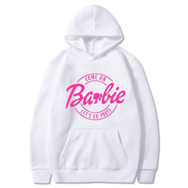 Barbie Let S Go Printed Pattern Ebay Plus Fleece Sweatshirt Hoodie