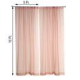 thumbnail image 2 of BalsaCircle 10 feet x 10 feet Sheer Voile Backdrop Drapes Curtains 2 Panels 5x10 feet Wedding Party Dusty Rose, 2 of 8