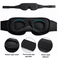thumbnail image 3 of Antifaz 3d Para Dormir Adjustable y Respirable Negro con Tapones de Oidos Lab.G Antifaz para Dormir, 3 of 4