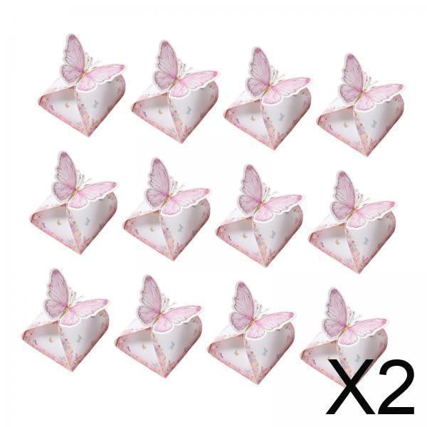 Cajas de dulces,Cajas de regalo con forma de mariposa,regalos decorativos para fiestas,Bolsas para envolver dulces de boda para invitados de boda,Caja de embalaje de regalo Manualidades Regalos