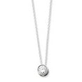 thumbnail image 5 of Sterling Silver Cubic Zirconia Pendant on 18 Chain Necklace, 5 of 5