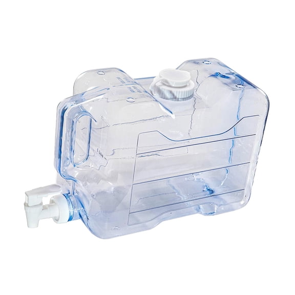 Wswqop Camping Water Container, Portable Water Jug with Spigot, Wide Filled Thick Water 5.7L