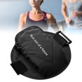 thumbnail image 1 of Brazalete deportivo de poliéster con cremallera para teléfono de running, versátil, para llaves de coche, para teléfonos de menos de 6,5 pulgadas, Negro, 1 of 10
