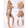 thumbnail image 3 of Unique Bargains Women's Off-Shoulder Slim Fit Soft Shapewear Jumpsuit XL Beige, 3 of 6